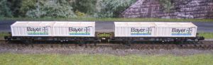 DB Containertragwagen "BAYER" 2 Stück