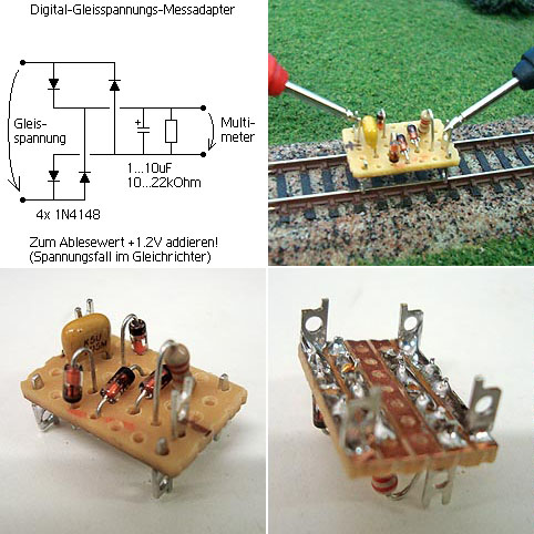 Digital-Gleisspannungs-Mess-Adapter