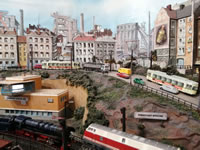 Östliche Bahnhofs Einfahrt von Ringstadt-Weiche