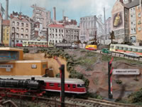 Östliche Bahnhofs Einfahrt von Ringstadt-Weiche
