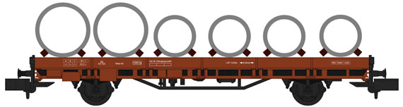 Neu konstruierte Flachwagen von Hobbytrain