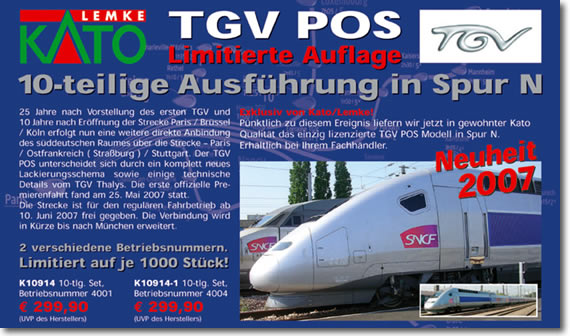 Details zum Kato TGV POS