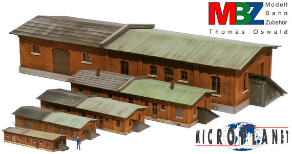 Lasercut-Modelle von MBZ-Modellbahnzubehör