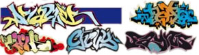 Graffiti-Aufkleber von Langer Grafix