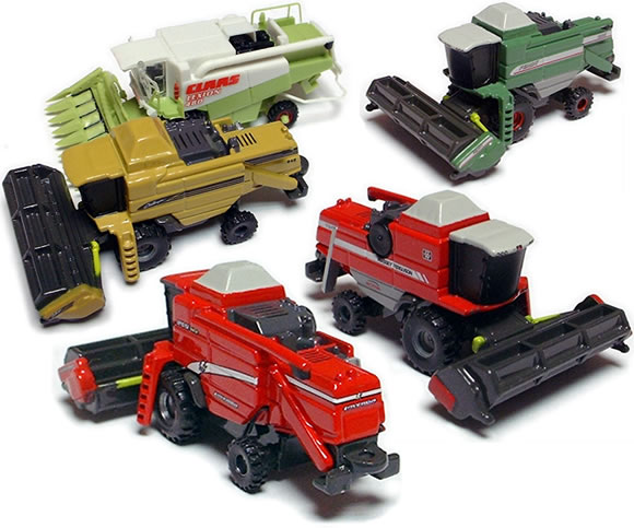 Mähdrescher als 1:160-Schlüsselanhänger von Universal Hobbies
