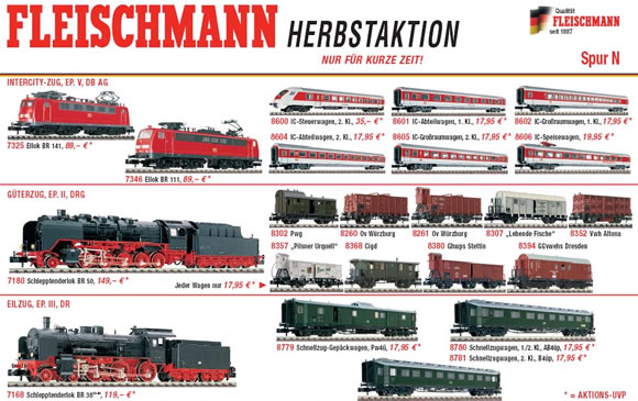 Herbstaktion von Fleischmann