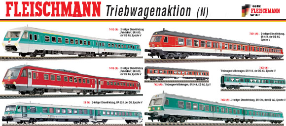 Triebwagenaktion von Fleischmann