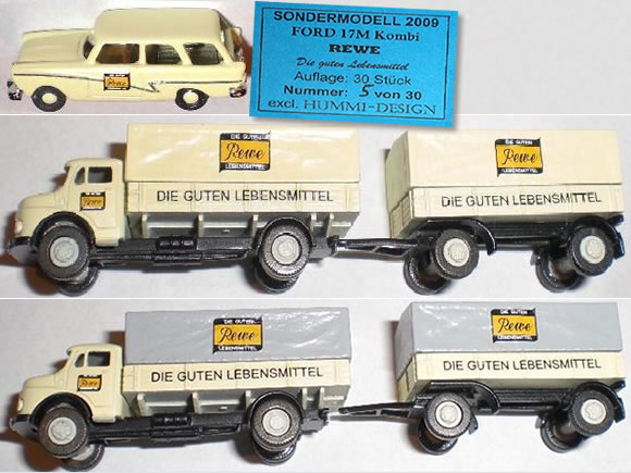 Marks-Sondermodelle mit REWE-Beschriftung