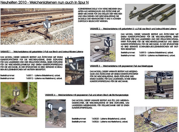 Art & Detail Neuheiten: Sächs. Schmalspurwagen und Weichenlaternen