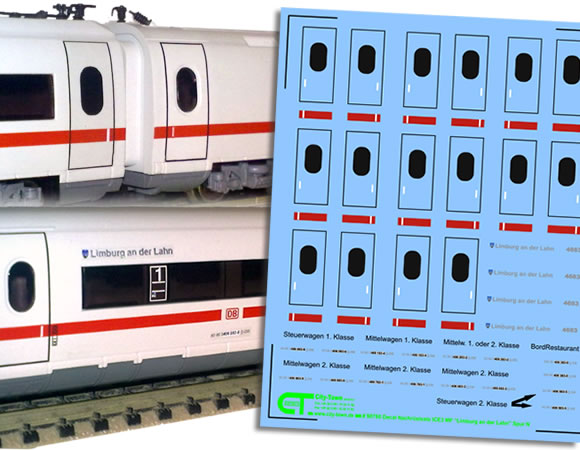 City Town district: ICE 3 Decals
