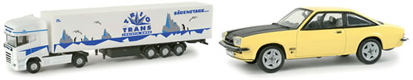 HERPA: LKW und Opel Manta