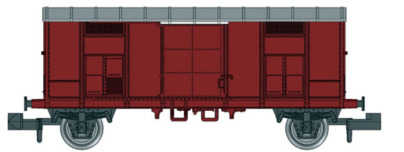 MW-Modell: FS Spitzdachwagen Typ F