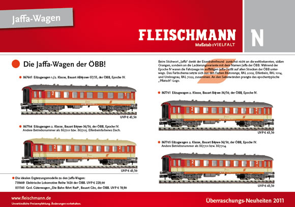 Fleischmann: ÖBB Jaffa-Wagen