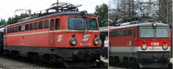 MTR / Modellbahnunion: ÖBB 1042 und 1142