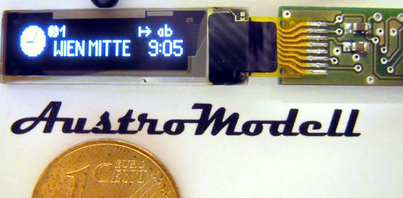 Austromodell: Micro-Display und 3-Pos-Servo