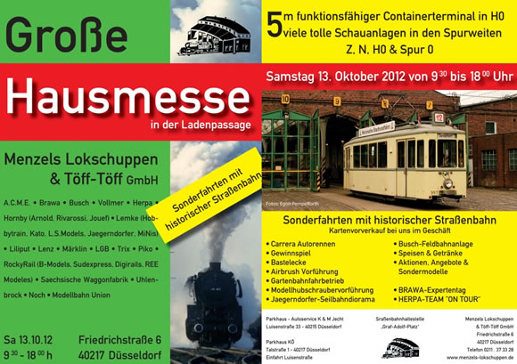 Menzel: Hausmesse
