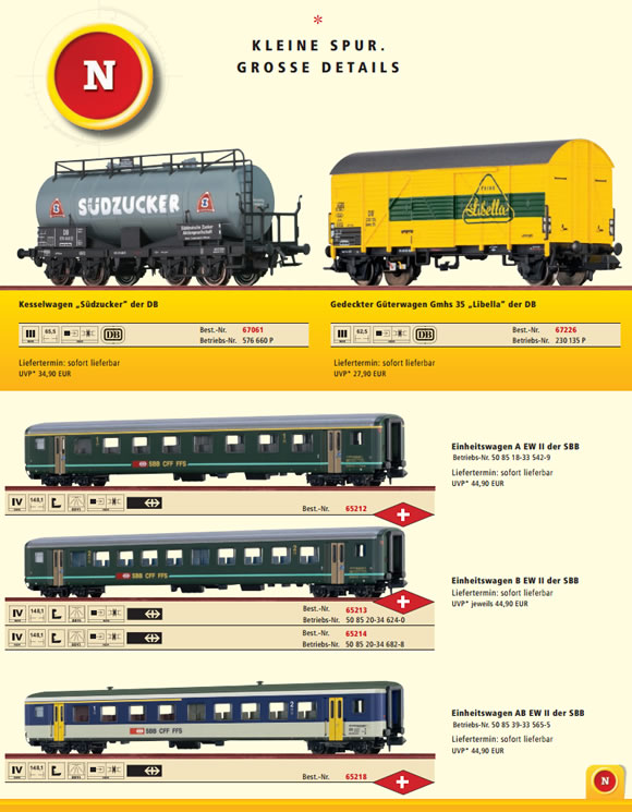 BRAWA: Neuheitenexpress