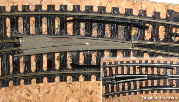 Eichhorn Modellbau: Bogenweichen-Herzstücke