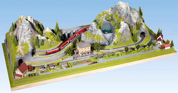 NOCH: Fertiggelände Bergün