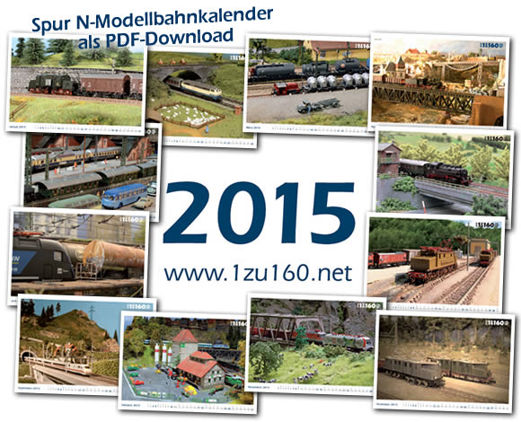 1zu160-Modellbahnkalender 2015