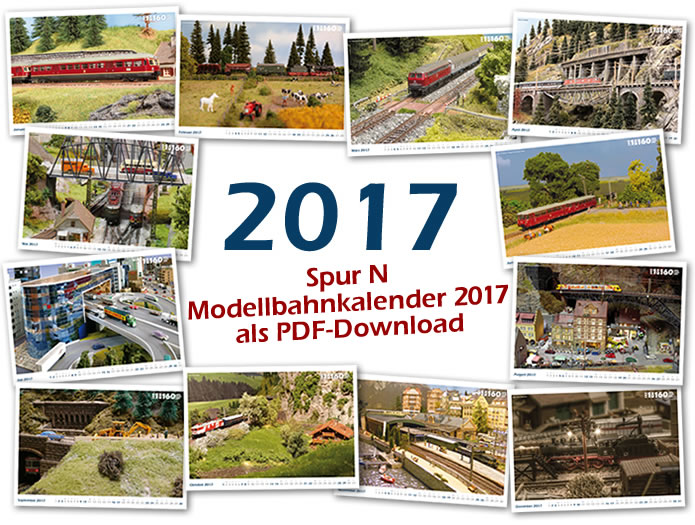 1zu160-Modellbahnkalender 2017