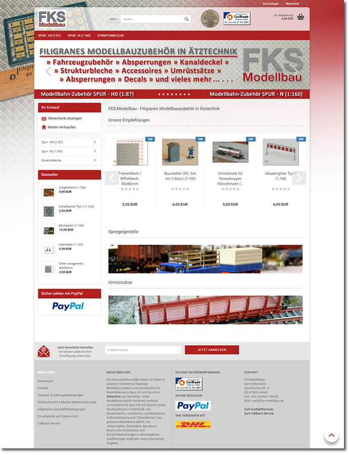 FKS Modellbau: Neuer Webshop