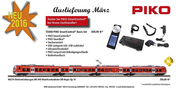 PIKO: Auslieferung März 2016