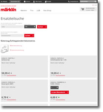 Märklinshop: Ersatzteile