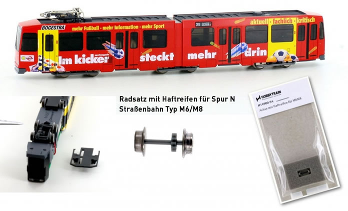 Hobbytrain: Haftreifen für DUEWAG