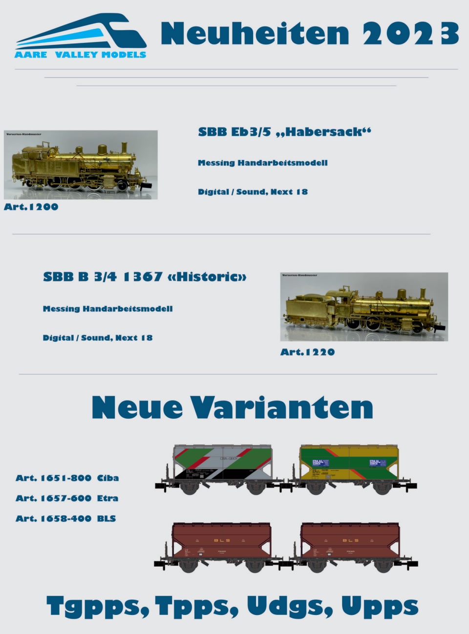 Aare Valley Models