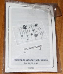Bausatz Blinkende Absperrschranken