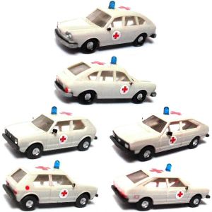 VW 411 / VW Golf I / VW Passat B1, PKW, Notarzt DRK, Epoche 4