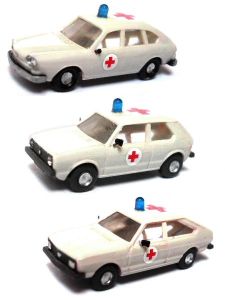 VW 411 / VW Golf I / VW Passat B1, PKW, Notarzt DRK, Epoche 4
