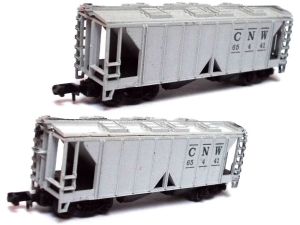 Covered Hopper Car, C & NW, Silowagen