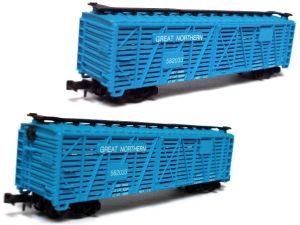 50' Cattle Stock Car, Great Northern, Viehwagen, OVP, 2x da