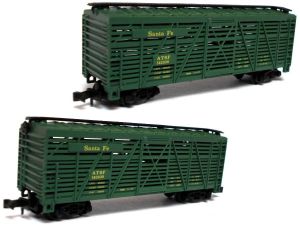 50' Cattle Stock Car, A.T.S.F., Viehwagen, OVP