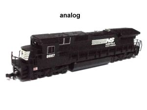 C40-8, 8667, Norfolk Southern, Diesellok, analog