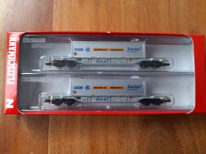 2er-Set Containertragwagen mit jeweils einem Container