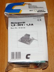 Bausatz Modellbahn Netzgerät (Trafo) 1,2 - 30 V