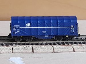 4-achsiger Schiebeplanenwagen Bauart Shimms der ERR