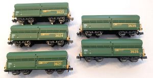 Kohlewagen-Set, fünf Modelle, 4-achsig „Dortmunder Eisenbahn“