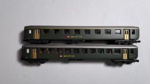 2x SBB Schnellzugwagen EW I 