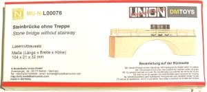 Steinbrücke ohne Treppe Lasercut Bausatz OVP