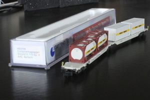 Doppel-Gelenk-Containertragwagen