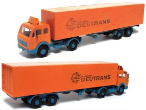 MB 1632 NG '80 - '88 L, Koffer- Sattelzug, Deutrans
