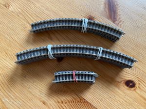 Schienen mit Bettung