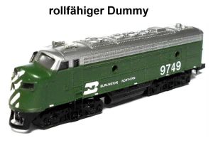 EMD F9, Burlington Northern, Diesellok, rollfähiger Dummy