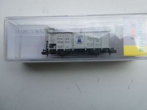 Minitrix 15960 Gedeckter Güterwagen mit Brhs, Gattung Gm, 2 achsig, NEU/OVP siehe Beschreibung