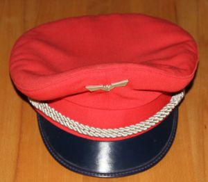 original Mütze der DB - Aufsicht - Größe 56