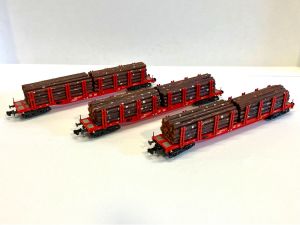 Minitrix 3 x Rungenwagen